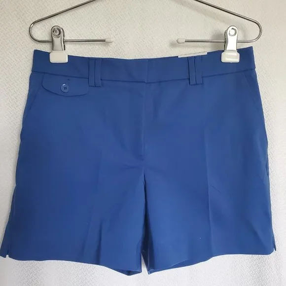 White House Black Market The 5” Smooth Stretch Short Dark Blue Quartz Si… - Picture 3 of 9